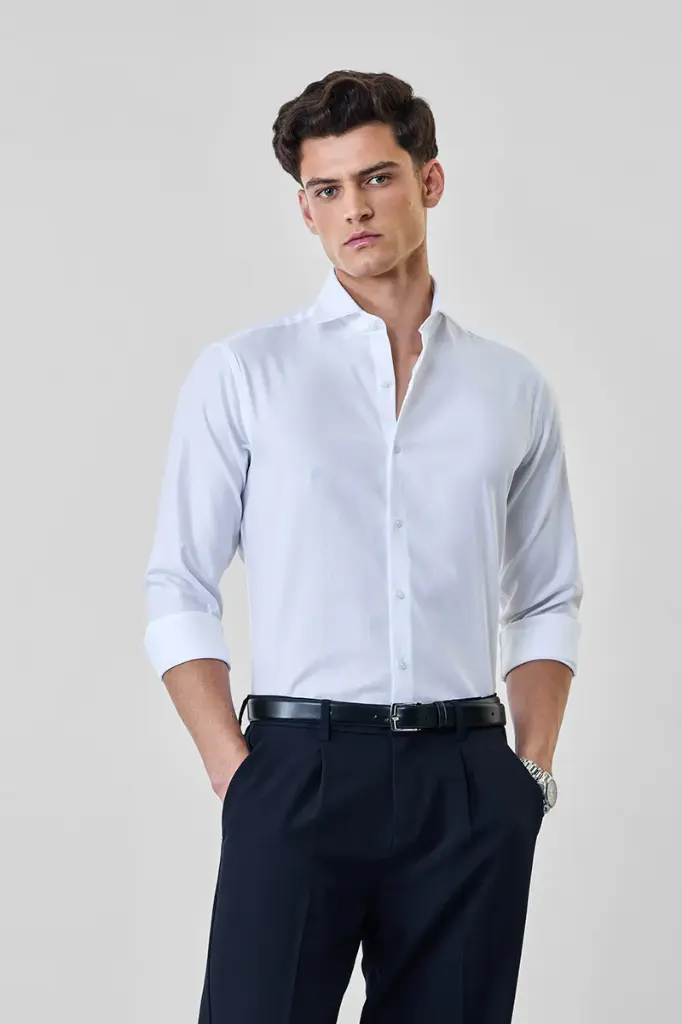 Slim Fit 100% Cotton Luxe Shirt